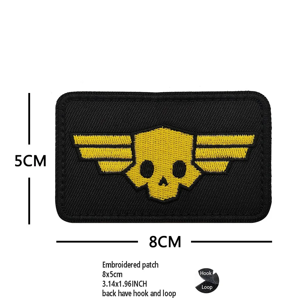 Аниме-игры на открытом воздухе вокруг вышитой сумки аксессуары тканевая нашивка