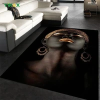 black african woman carpet and rug for home large mat floor scandinavian living room non slip bath kitchen flannel bedroom decor
