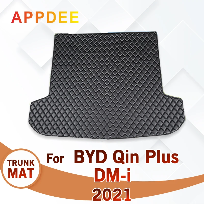 

Коврик для багажника автомобиля для BYD Qin Plus DM-i 2021, автомобильные аксессуары на заказ, украшение интерьера автомобиля, коврик-подкладка для груза