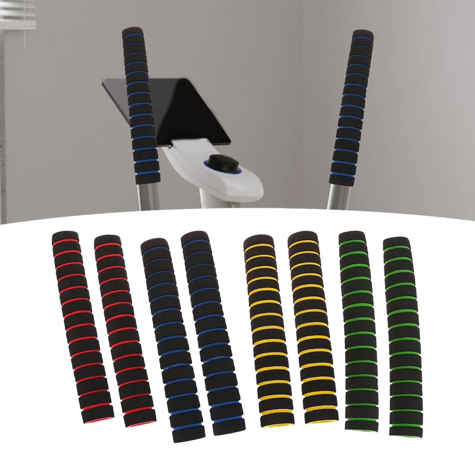 2 шт. защитный чехол для трубок нескользящая удобная ручка на руль фитнеса