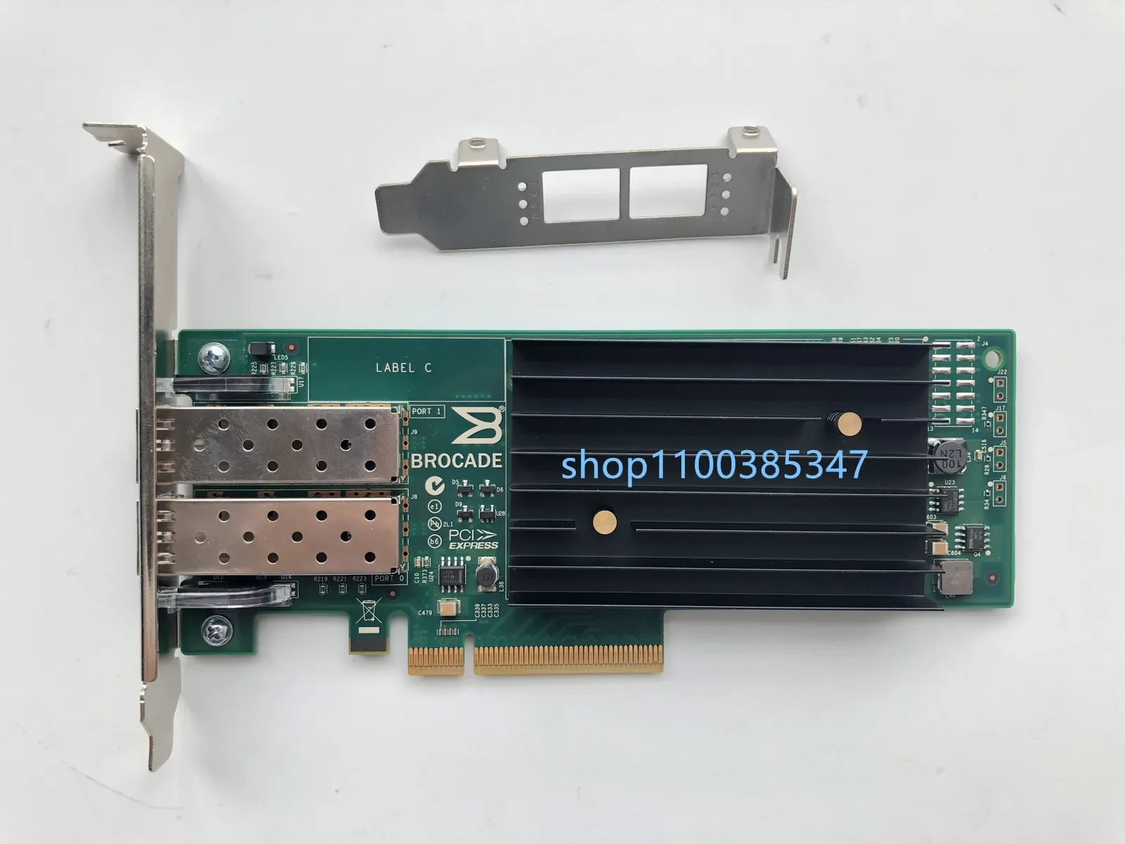 Фото Brocade 1020 10 ГБ двухпортовый PCI-E 2,0 X8 двухпортовый 10 Гбит/с 10 Мбит/с оптоволоконный сетевой адаптер с 2 модулями №2