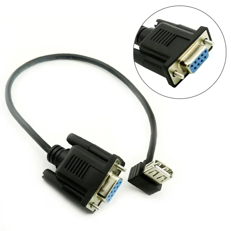 RS232 DB9 мама на USB 2.0 A адаптер последовательного кабеля конвертер 8 дюймов 25 см