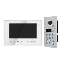 save 20 2 way video intercom system white acrylic sensor touch screen video intercom with door release