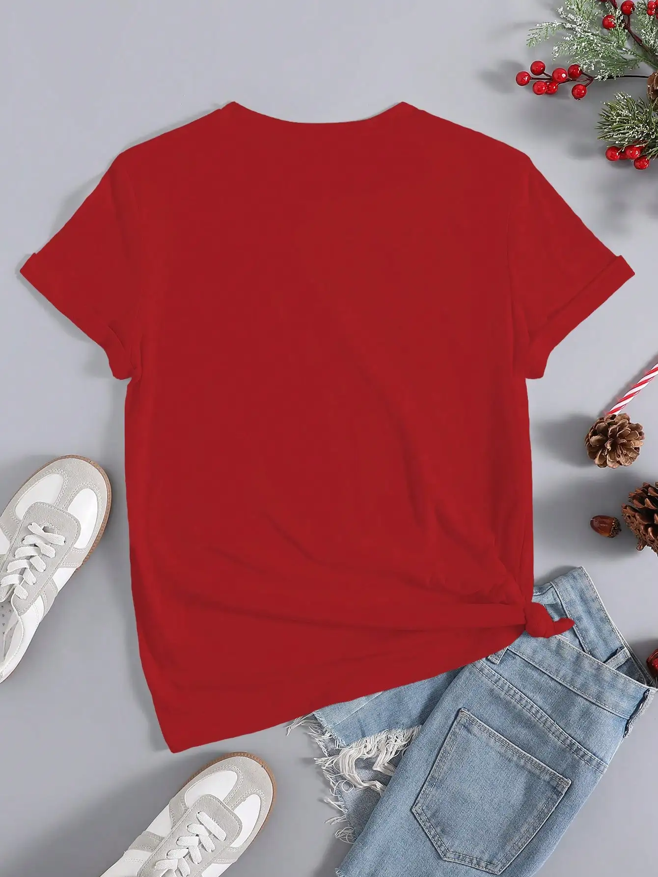 Новинка лета 2024 Повседневная универсальная женская футболка с коротким рукавом