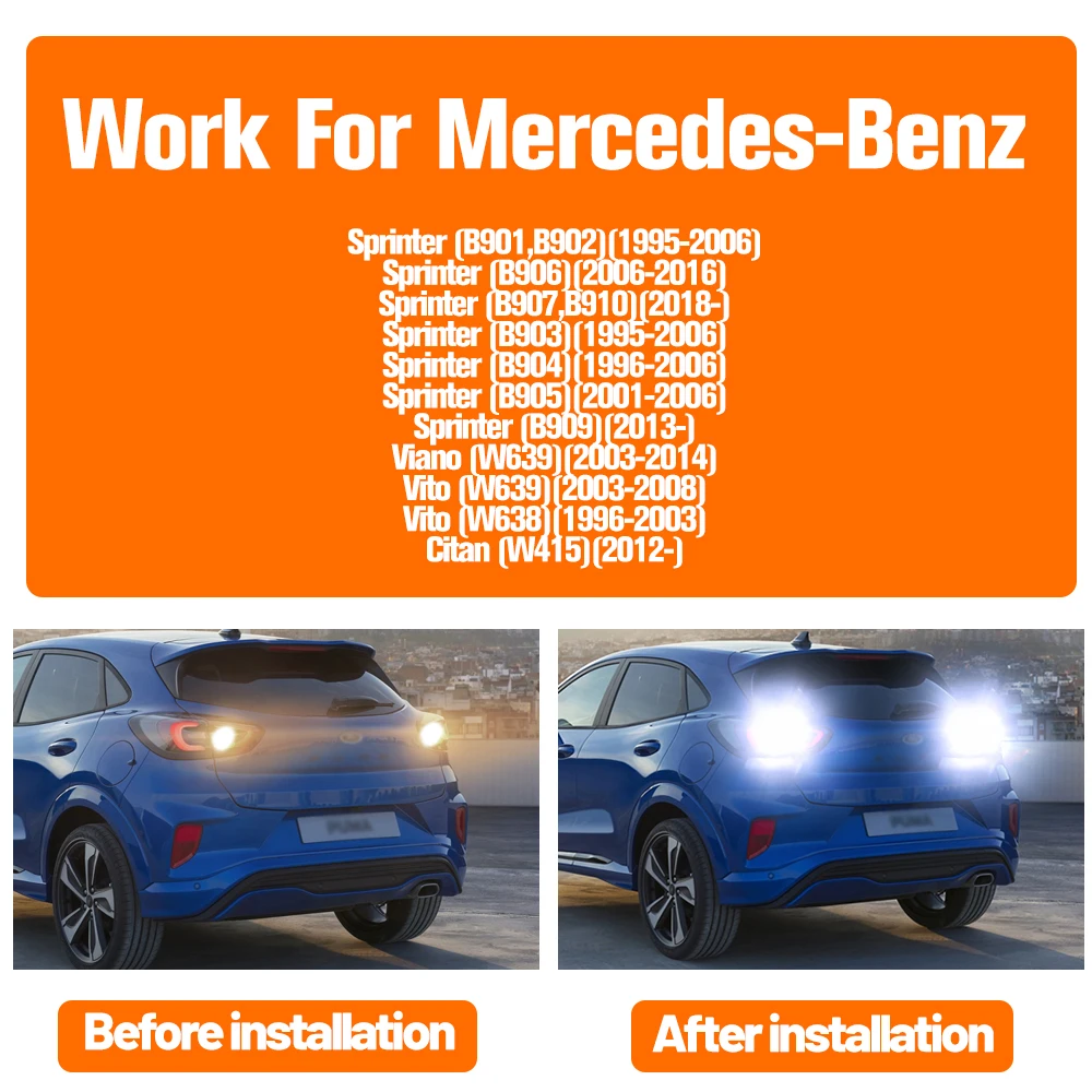 Фонарь заднего хода для Mercedes Benz Viano W639 Vito W638 Citan W415 Sprinter B909 B905 B904 B903 B907 B910