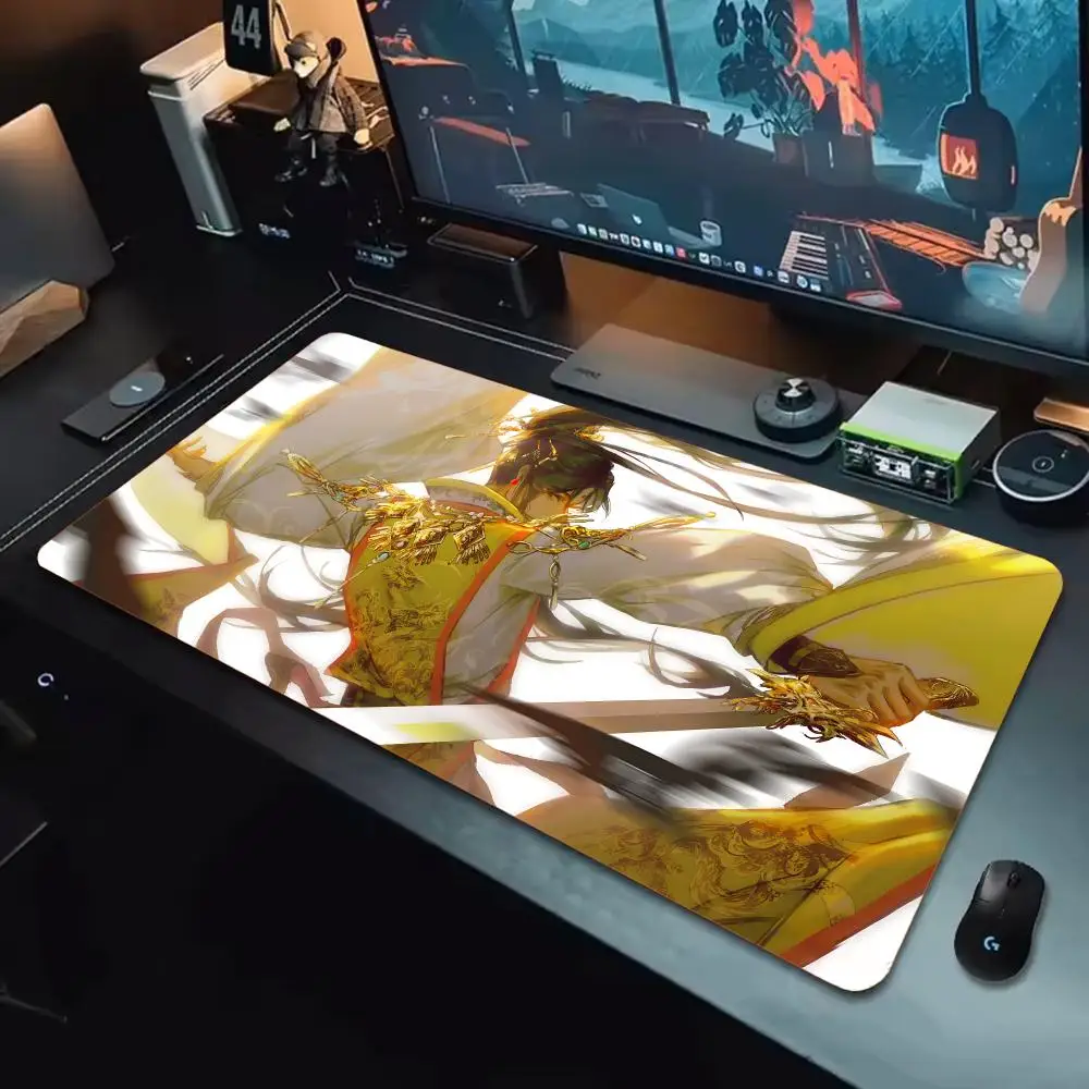 Коврик для мыши Tian Guan Ci Fu Tapetes de Mesa Teclado Borracha Kawai Tapete Antiderrapante XXL90x40 см