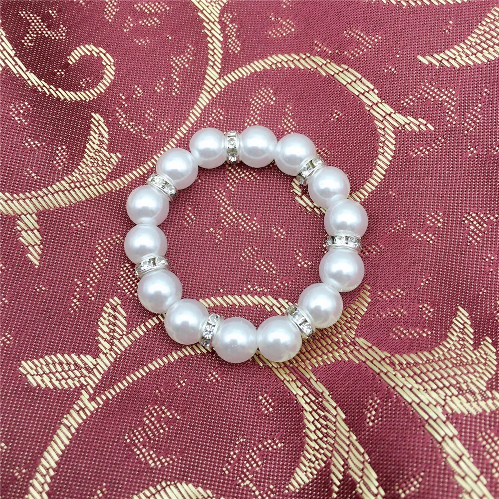 

Simple imitation pearl napkin ring Western table decoration etiquette decoration for hotel wedding party