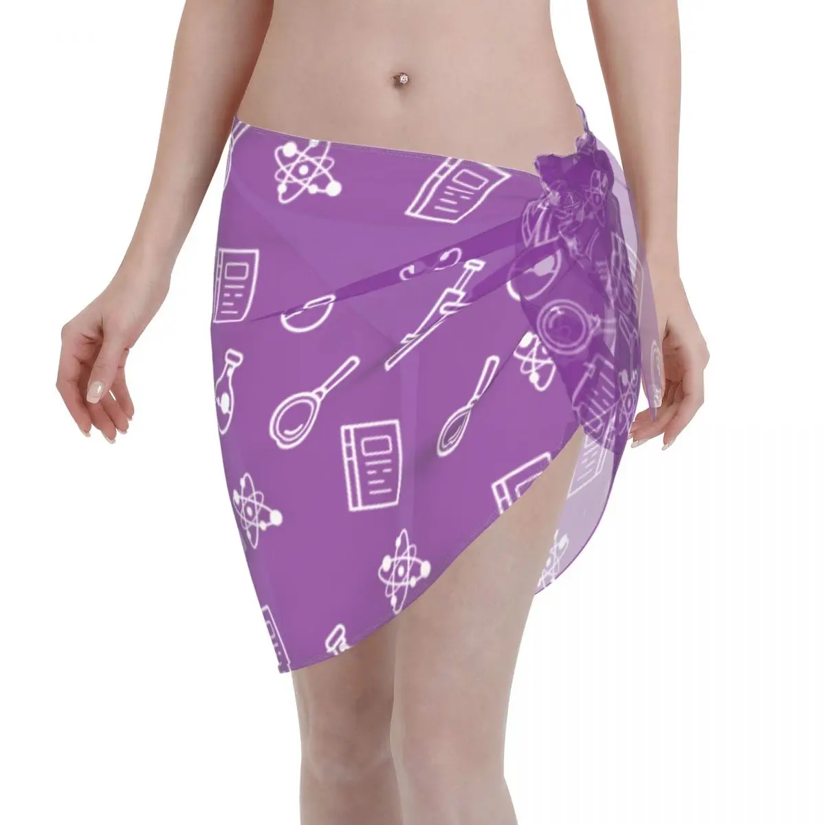 

Sexy Women Chiffon Swimwear Pareo Science Laboratory Equipment Beach Wrap Kaftan Sarong Skirts New Beach Wear Bikinis Cover-Ups