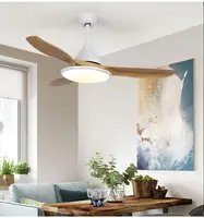 Nordic LED Ceiling Fan with Lamp Light DC Silent Remote Control Ceiling Fan 56inch VentilatorHome Living Room Dining Bed Kitchen