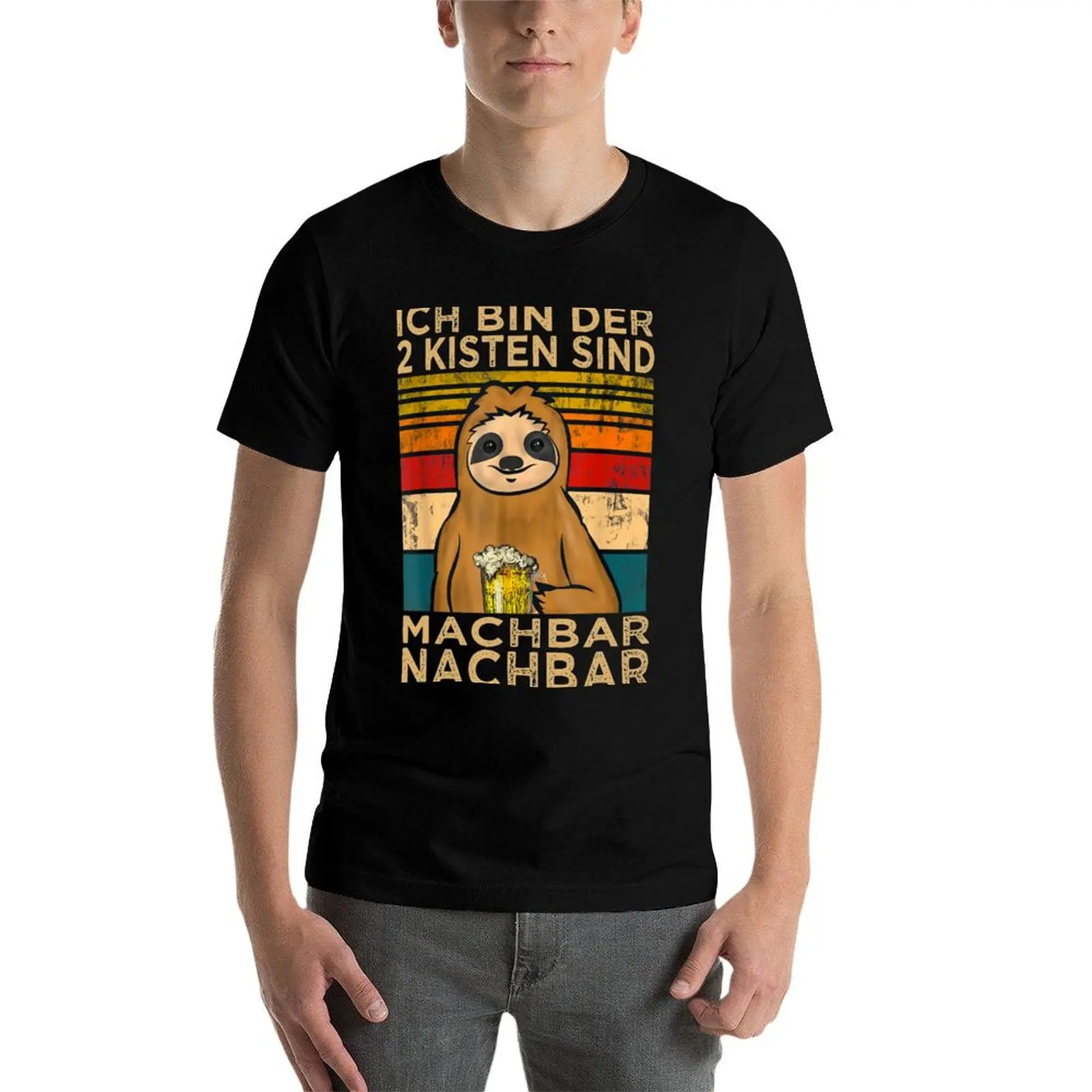 Фото 2 Kisten sind machbar Nachbar Nachbarschaft Faultier T-Shirt Дышащая футболка с сетчатыми вставками №4