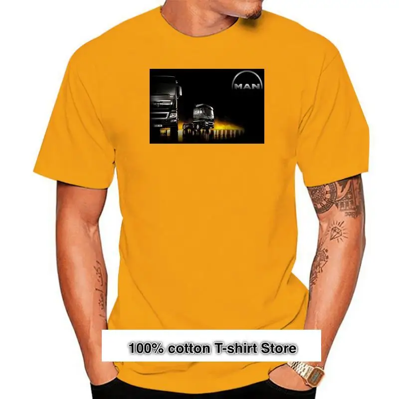 

Camisetas estampadas para hombre, camisa con Logo de conductores de camiones, cuello redondo, Sunlight