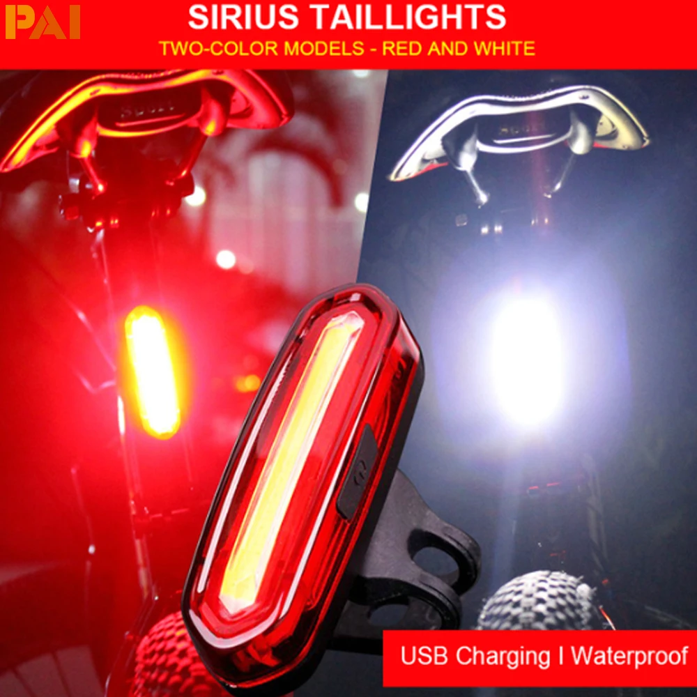 

Bike Taillight Waterproof Riding Rear Light Led Usb Chargeable Mountain Bike Cycling Light Tail-lamp Bicycle Light Lamp Supplies