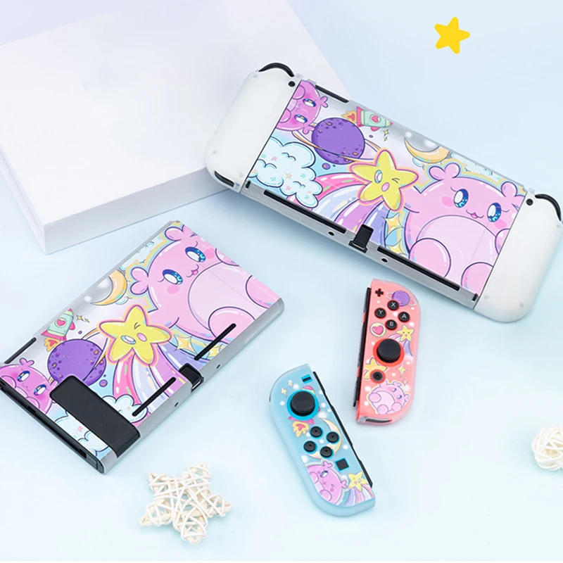 New Cute Cartoon Case For Nintendo Switch Accessories Soft TPU Case Protective Shell For Nintendo Switch Oled JoyCon Shell