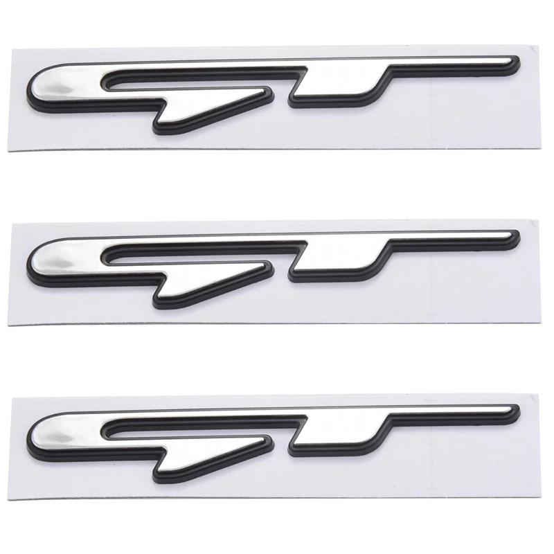 

3X Cool 3D Car Style Sticker Gt Line Letters Sticker For Kia Rear Trunk Fender Car Doors Stickers Gt