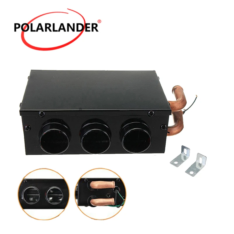 

Car Heater Interior Winter Copper Water Pipe Low Noise Warmer 3 Holes Universal Machine 12V Heating Defrosting Freestanding