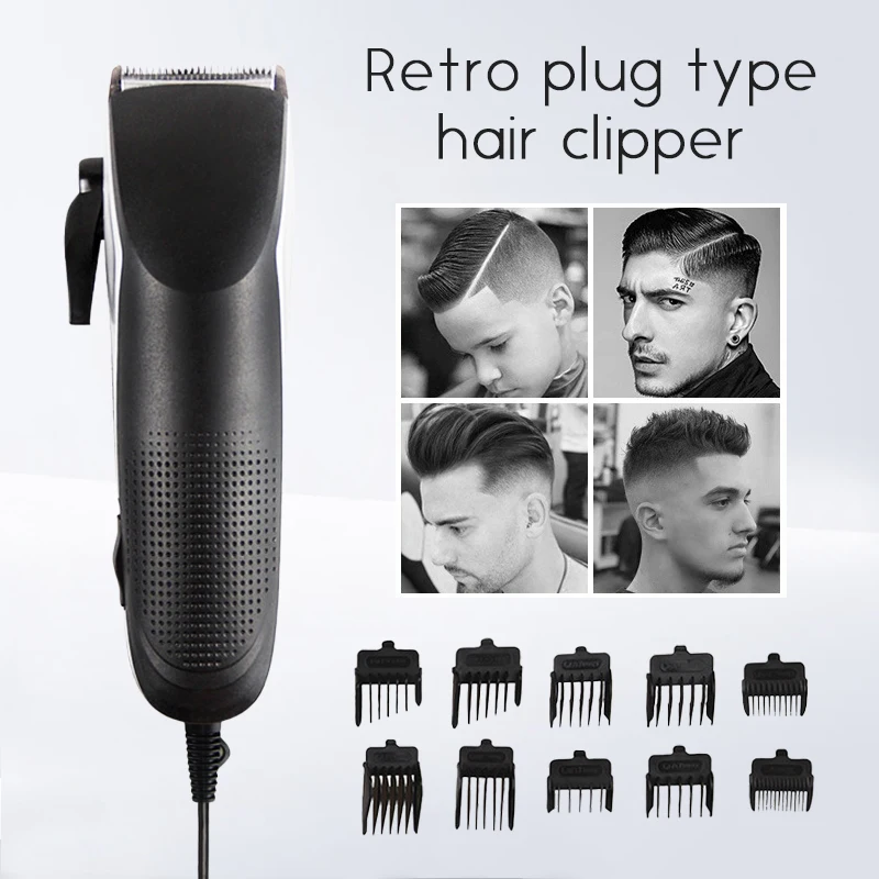 

Barber Shop Hairdressing Equipment Hair Trimmer Powerful Obtuse Angle Quick Haircut Electric Hair Cutting Machine 38D