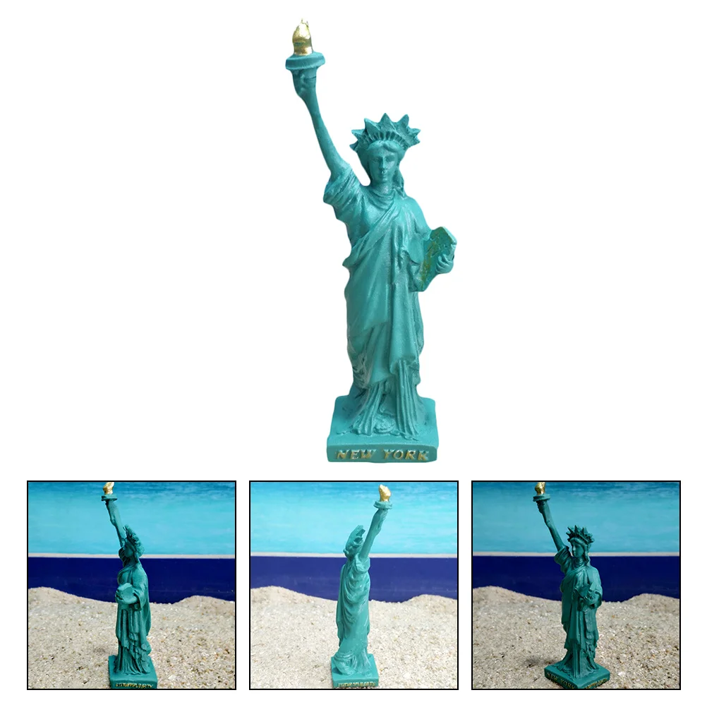 

Libertystatue Goddess Figurine New York Model Gift Mini Ornament Sculpture Miniature Ornaments Resin Figure Lady Bookshelf
