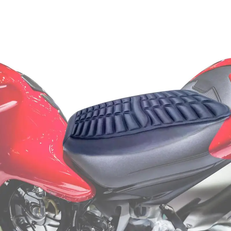 

Motorcycle Seat Pad 3D Honeycomb Shock-Absorbing Breathable Seat Cushion Cooling Down Nonslip Breathable Pad For Long Rides For