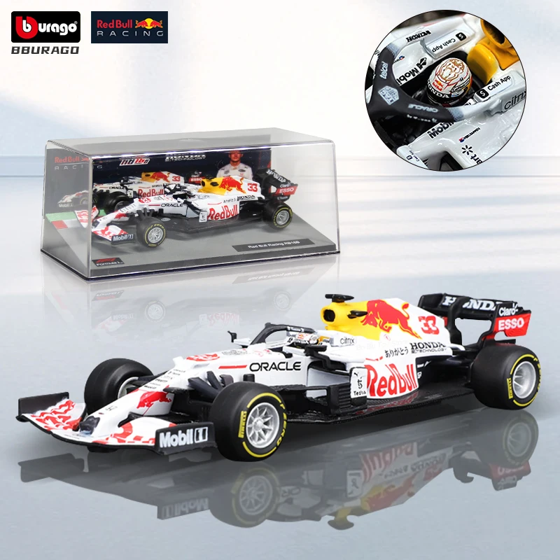 Bburago 1:43 2022 Red Bull RB18 1#33#11# Driver Helmet F1 Champion Formula Car Mercedes 44#Static Diecast Model Toy Gift - купить по