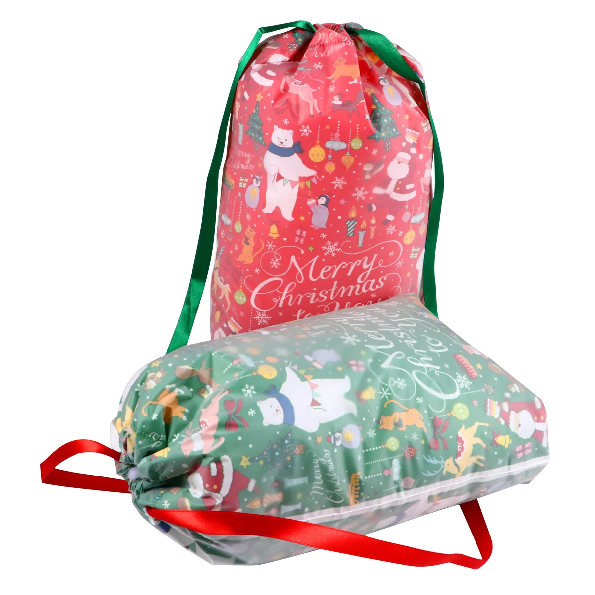 

Christmas Gift Candyplastic Wrapping Pouch Drawstring Goodies Goodie Cookie Wrapfavor Drawstingholidayclearstraps Travel Treats