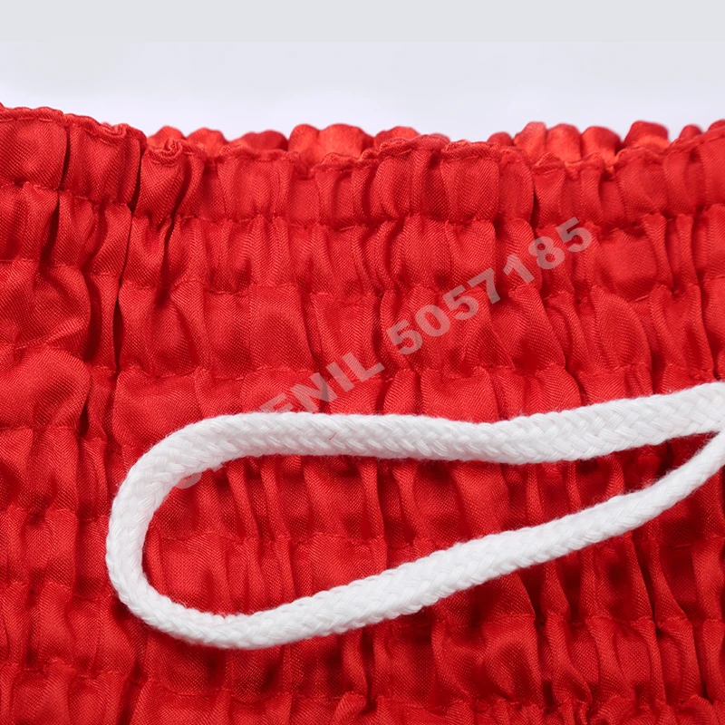 Thai Boxing Shorts Men Women Kids Boxer Training Trunks Lotus Ribbons Muay Thai Shorts Sanda Martial Arts Fight Kickboxing Pants