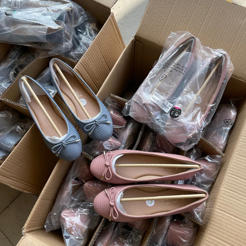 Bowtie-knot Ballet Flats Celebrity Brand Shoes Pink Red White Satin Casual Dress Mary Janes Elastic Band Ladies Loafers
