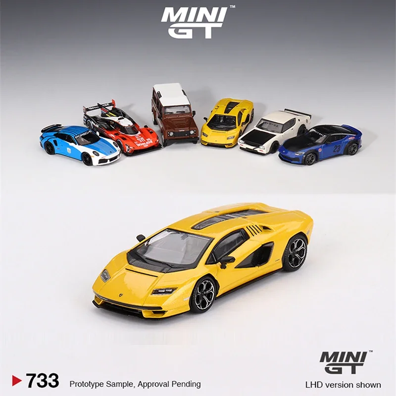 Модель автомобиля MINIGT 1:64 Lambor Countach LPI 800-4 литая под давлением сплава коллекция