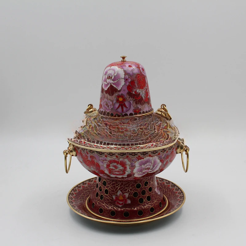 Xiafang медные в технике перегородчатой эмали Hotpot угольный Dabianlu уголь мгновенная