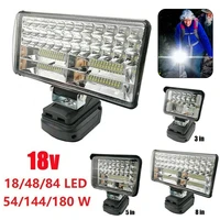 358 inch led work lights flashlights electric torch spotlight for makita 14 4v 18v li ion battery with usb charging port