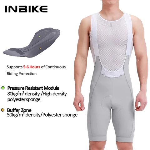 INBIKE 2025 мужские велошорты черные из спандекса