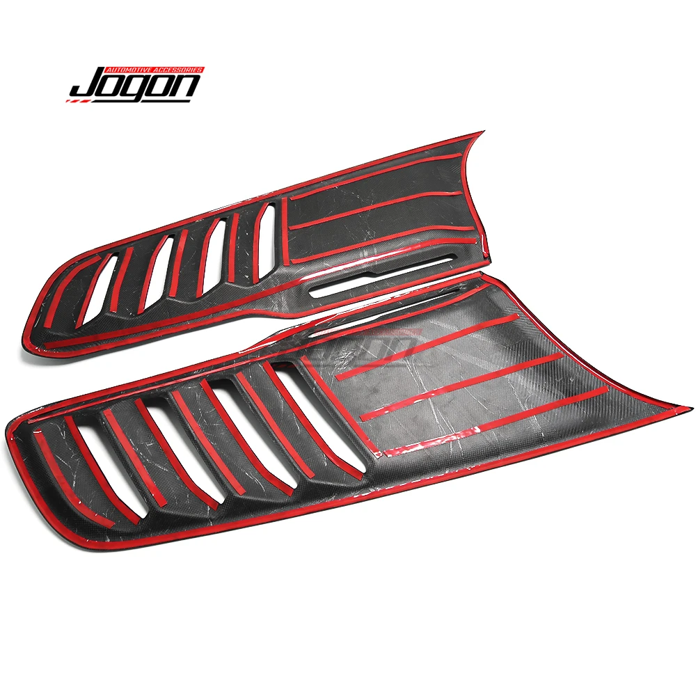 2 шт. бампер для переднего капота автомобиля из углеродного волокна Dodge RAM 1500 TRX