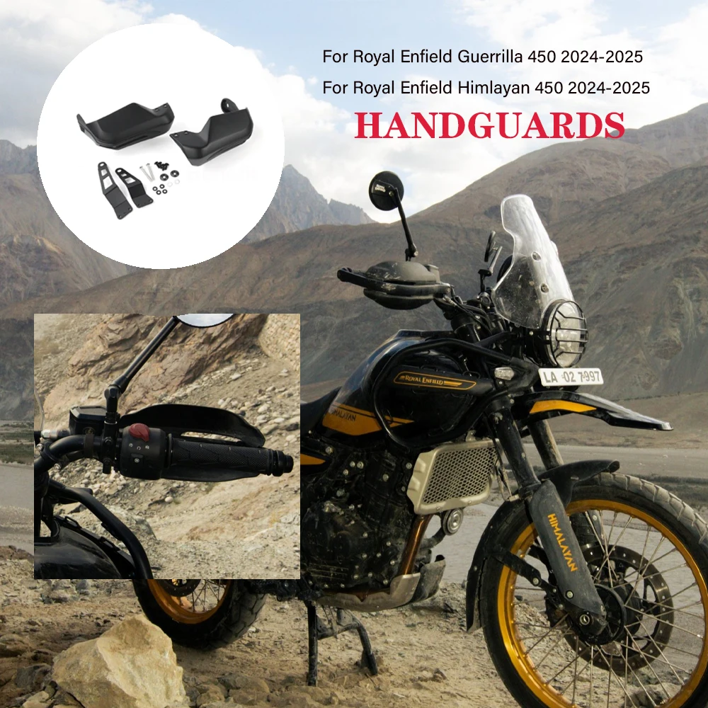 Фото Для Royal Enfield Guerrilla 450 Himalayan 450 2024 2025 аксессуары для мотоциклов, защита рук, ветрозащитный щиток, защита для рук №1