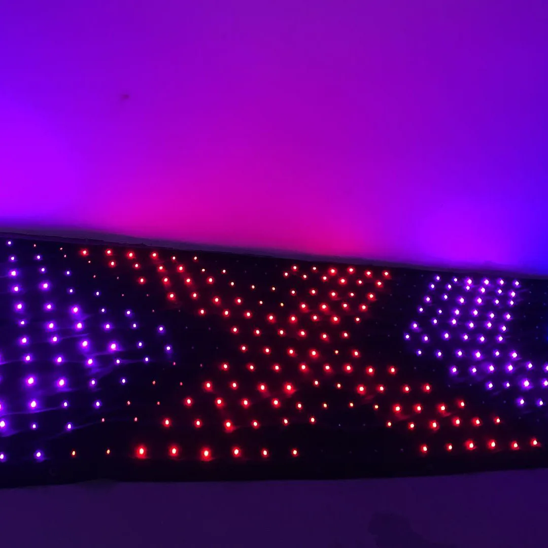 

P18CM Backlight 3*4M Flexible Backdrop For Nightclub Stage Decoration RGB 3in1 LED Video Curtain Cloth