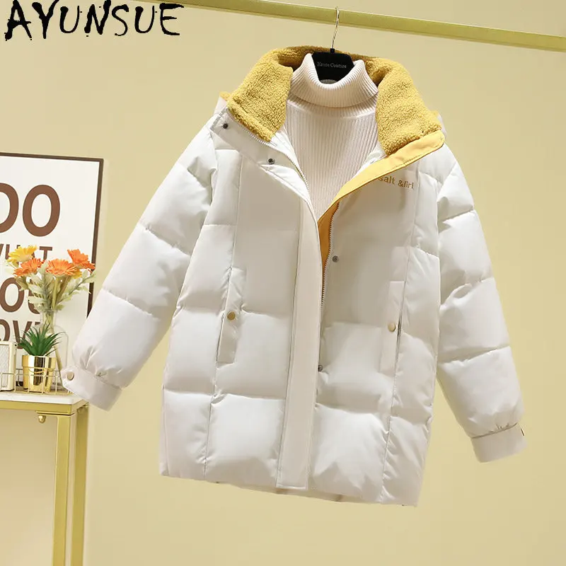 

Куртка женская короткая из хлопка, с капюшоном, свободного покроя