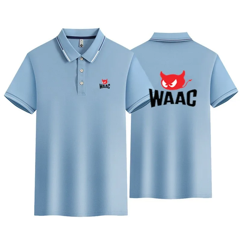 Golf Men's Summer Polo Shirt T-shirt Men's Short Sleeve Solid Button Breathable Polo Shirt Casual Business Men's Polo Shirt