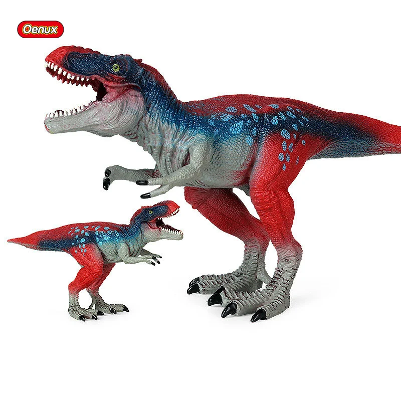 

Oenux Jurassic Tyrannosaurus Model Figures Dinosaur Brinquedo Savage T-REX Collection PVC High Quality Toy Kids Birthday Gift
