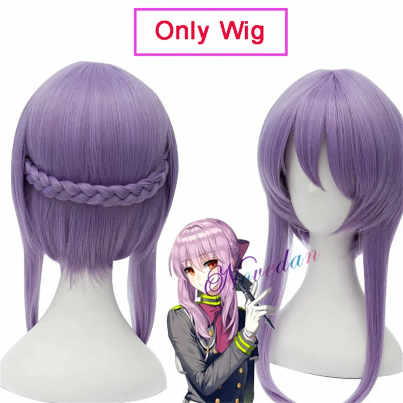 Парик для косплея Owari no Seraph Shinoa Hiiragi из японского аниме сераф конца женский