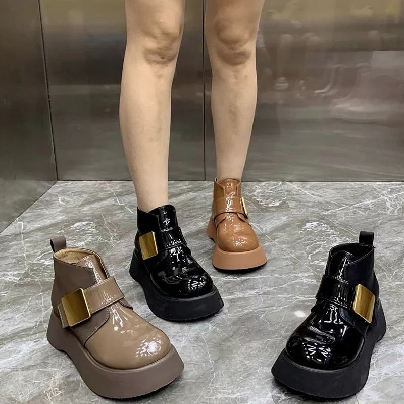 

2022 Thick Platform Autumn Winter Shoes Women Fashion Punk Street Cosplay Ankle Boots Womens Boots Women Shoes Platform Boots