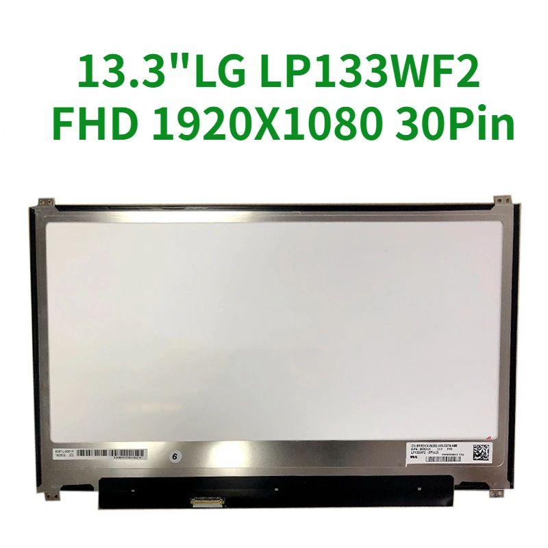 

LCD Display For LG LP133WF2 SPL4 LP133WF2 (SP)(L4) IPS Matrix for Laptop 13.3" FHD 1920X1080 30Pin Matte LP133WF2-SPL4