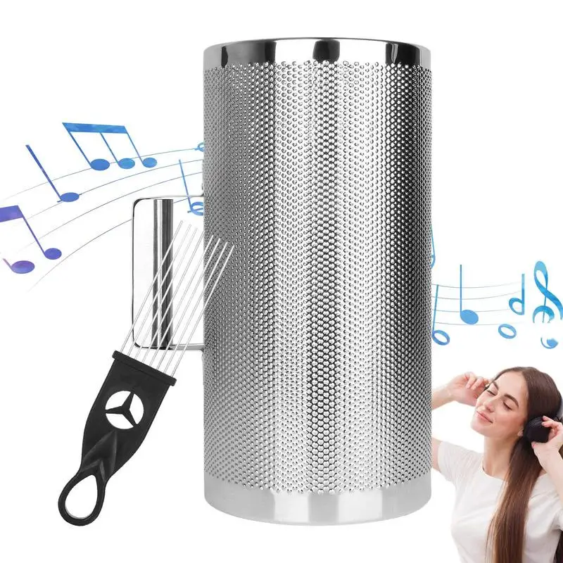 

Guiro Instrument Stainless Steel Guiro Instrument Set With Scraper Multifunctional Musical Training Tool With Ergonomic Handle
