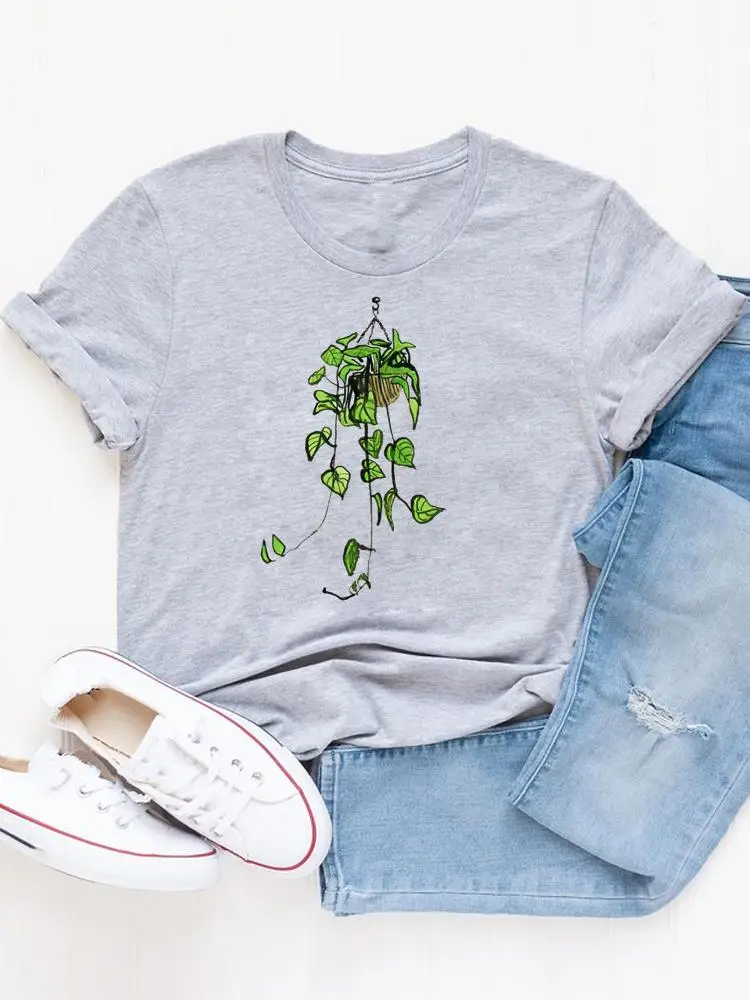 

Watercolor Flower 90s Style Clothes Women Female Summer T Clothing Print Graphic Tee Fashion Short Sleeve Casual T-shirts