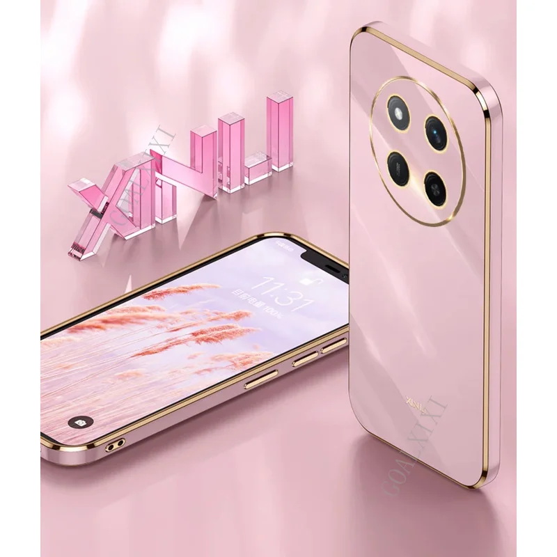 Для Huawei Honor X60 5G pro чехол 6d силиконовый бампер ТПУ мягкая задняя крышка матовый для