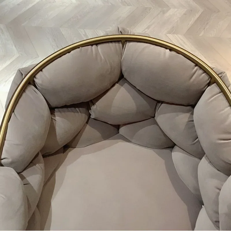 Стул для макияжа мебель из розового бархата современного дизайна кресло отдыха в