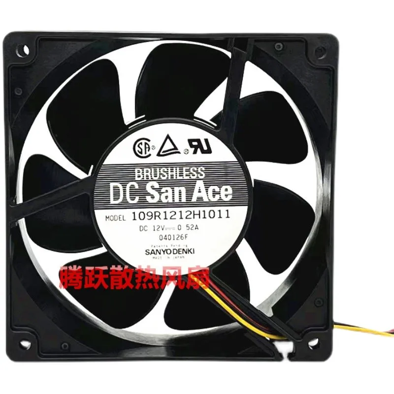 Оригинальный 109R1212H1011 12V 0.52A 120*120*38 мм 12 см серверное шасси большой объем воздуха охлаждающий вентилятор