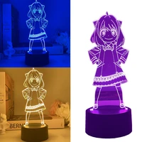 original anime spy x family anya forger night light two dimensional diy animation peripheral 3d bedroom night light couple gift