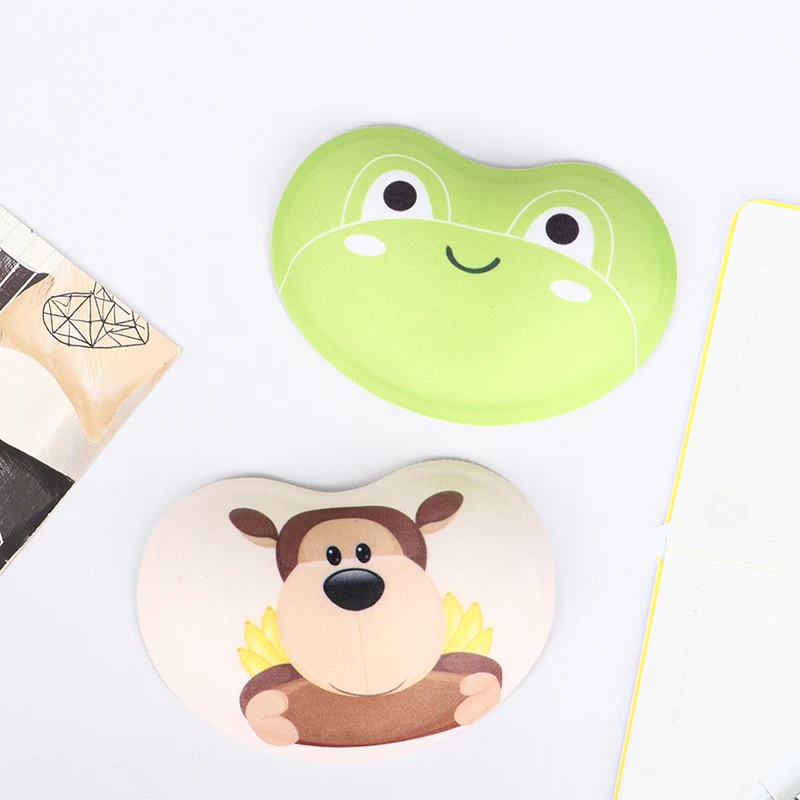 

Силиконовый коврик для мыши с милыми животными, удобная мягкая Экологически чистая настольная подушка для поддержки рук компьютера, 5 стилей