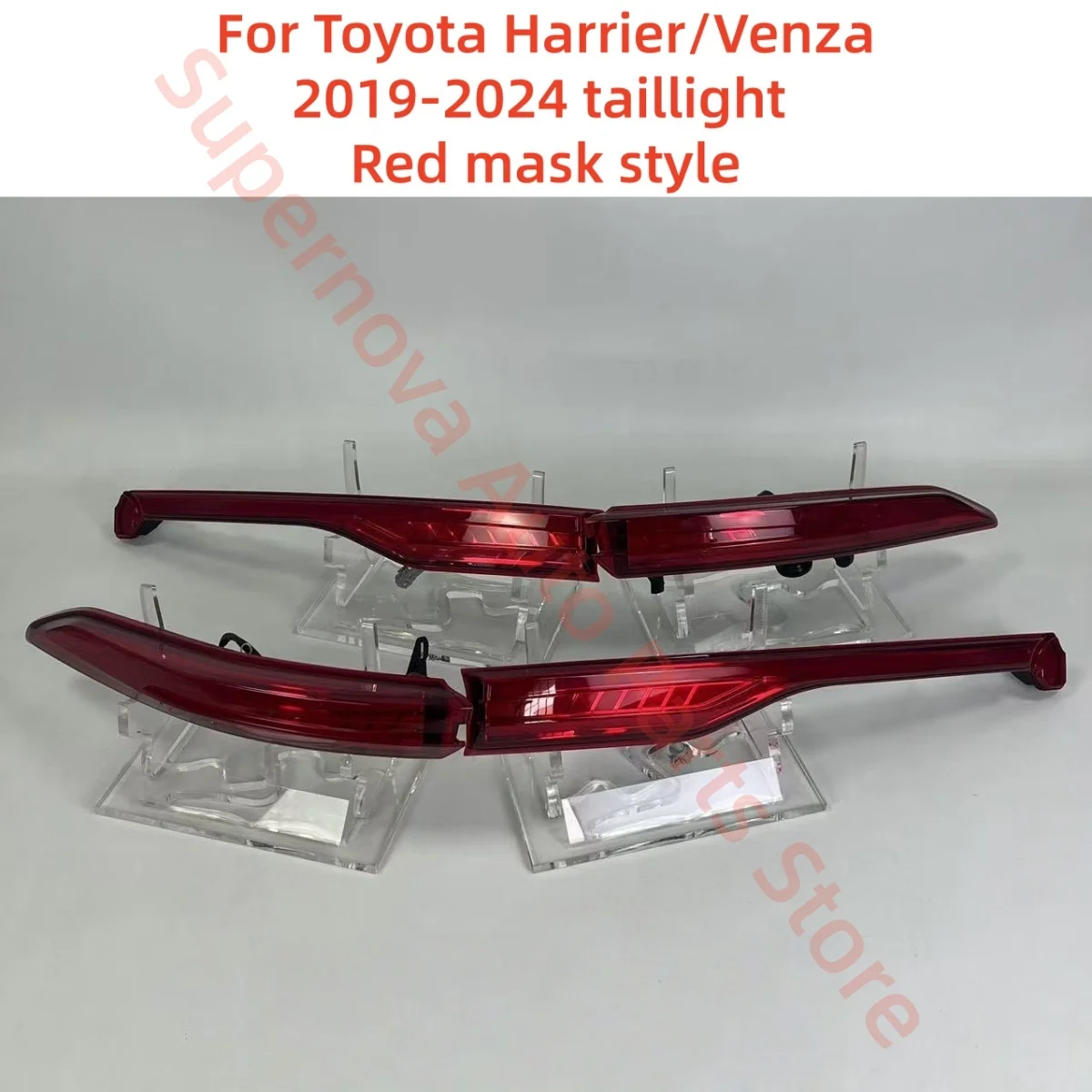 

Для Toyota Harrier/venza 2019-2024 сквозной задний фонарь в сборе, задние фонари Racehorse, указатель поворота с проточной водой, стоп-сигнал