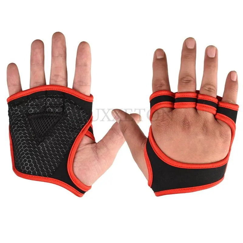 

1 Pair Weight Lifting Training Gloves Women Men Fitness Sports Body Building Gymnastics Grips Gym Hand Palm Protector Gloves