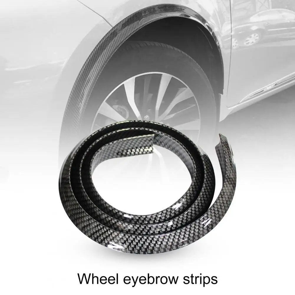 

1.5M Car Wheel Arch Trim Eco-friendly Wear Resistant Car Accessories Rubber Vehicle Eyebrow Arch Protector for Universal Auto