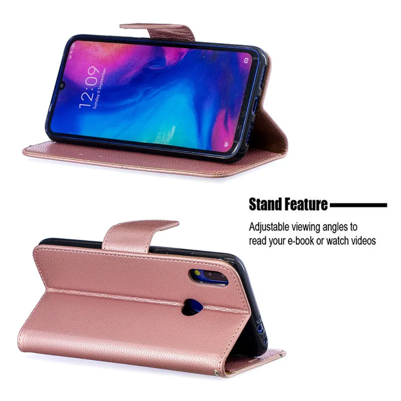 For Xiaomi Redmi Note 7 Case Leather Flip Redmi Note 7 Pro Coque Wallet Magnetic Cover For Xiomi Redmi 7A Note7 8 9S Phone Cases images - 6